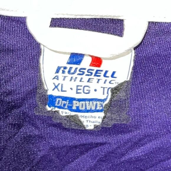 Russell Athletic VTG LSU Tigers BCS Patch Dri Power Shirt Men’s X Large Purple - Picture 6 of 7